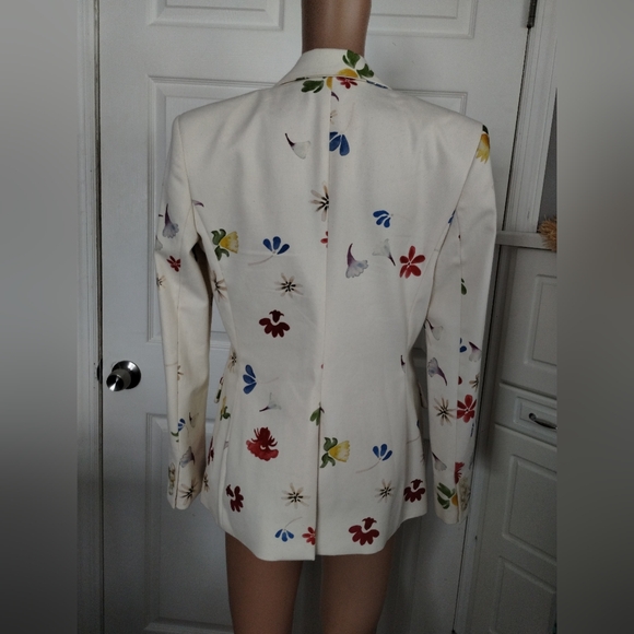 Rosie Assoulin Women's Classic Cotton Blazer In Floral Small - Picture 4 of 9